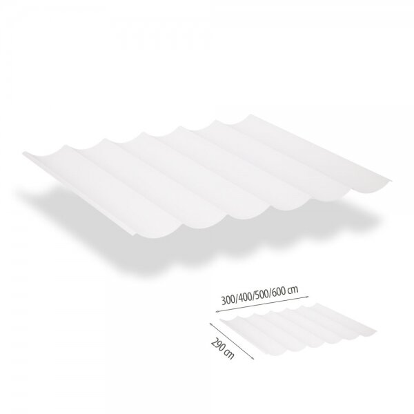 Harmonicadoek 2.9x4m waterdoorlatend Artic White