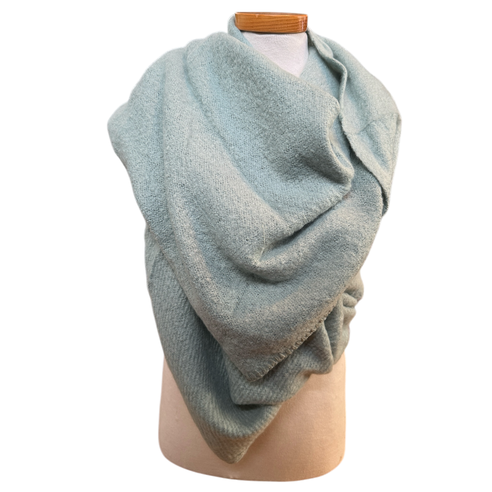 Oversized lichtblauwe sjaal 180&times;50cm