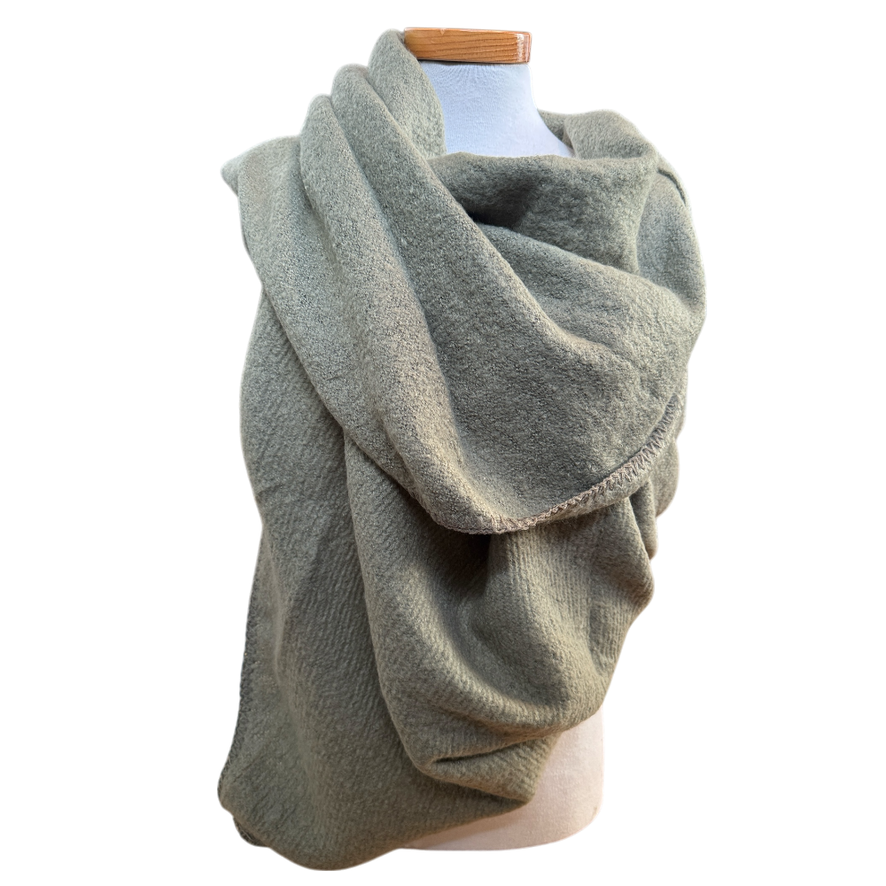 Sjaal Oversized 180&times;50 cm &ndash; Kaki