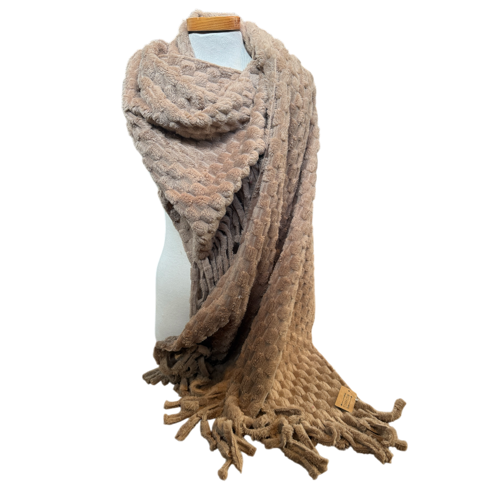 Sjaal Oversized 180&times;60 cm &ndash; Bruin