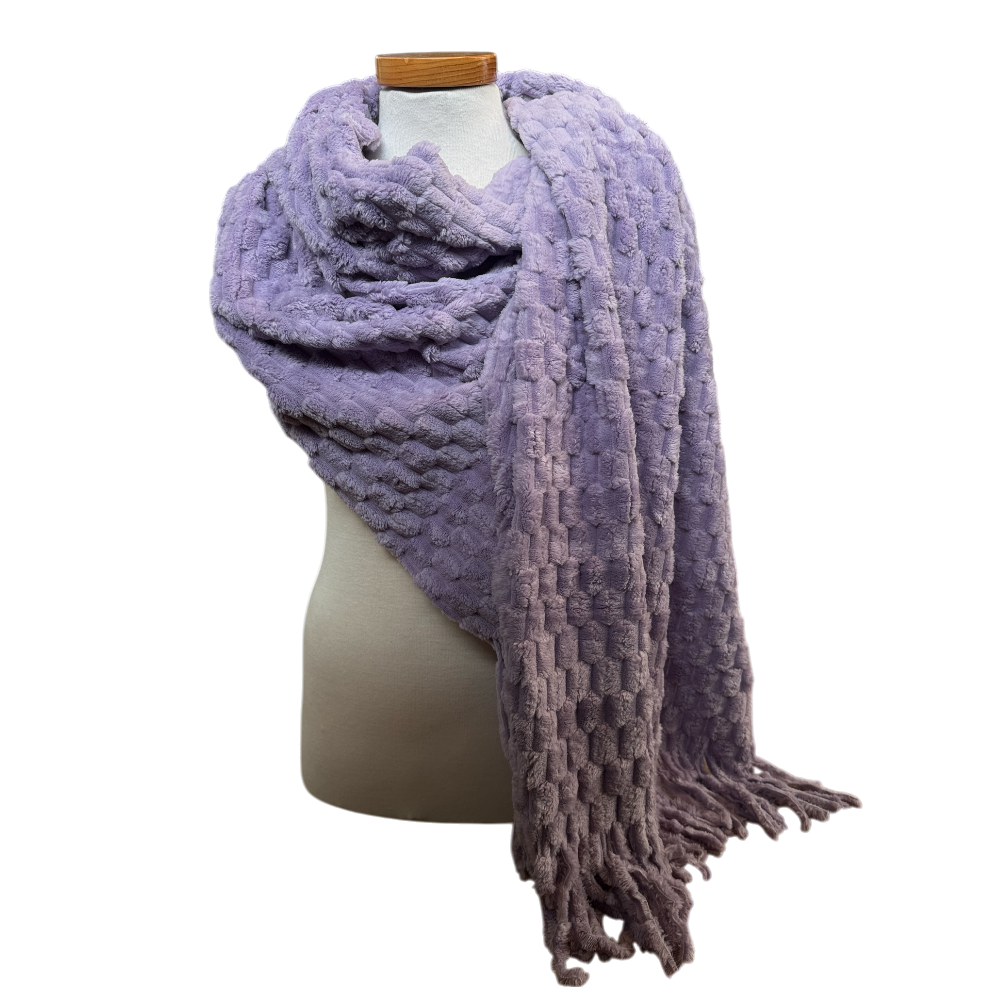 Sjaal Oversized 180&times;60 cm &ndash; Lila
