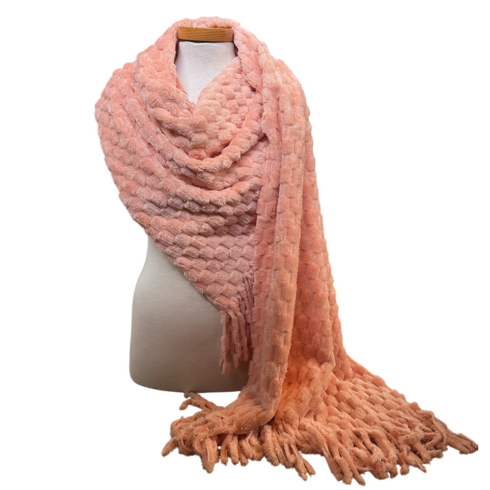 Sjaal Oversized 180&times;60 cm &ndash; Roze