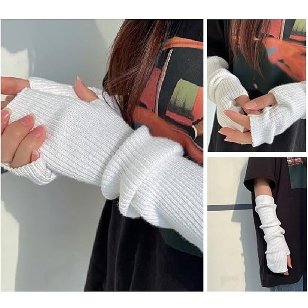 Dames arm- en beenwarmers - grof gebreid