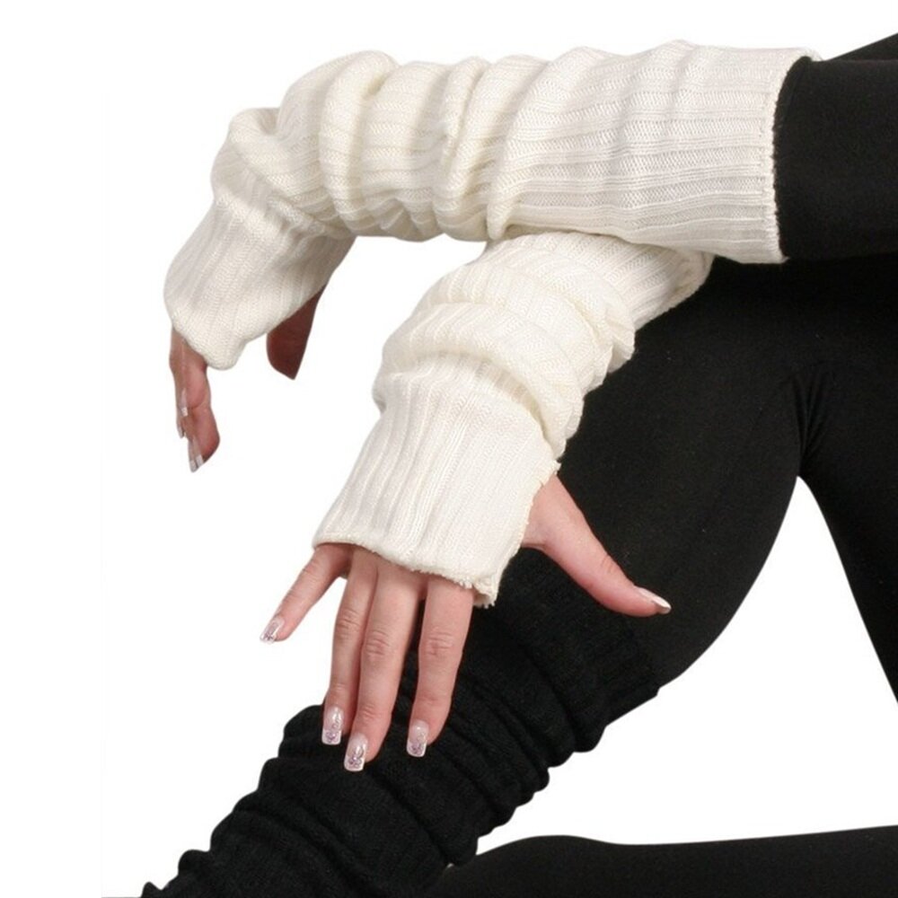 Dames arm- en beenwarmers - grof gebreid
