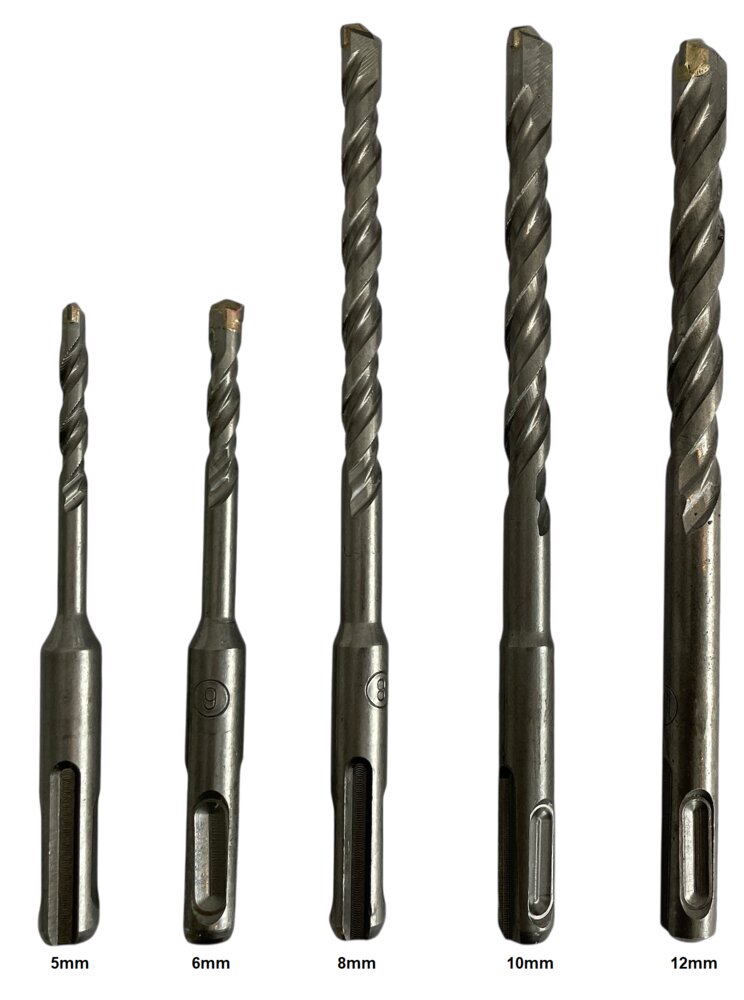 Betonborenset SDS+ 5-delig  | betonboor &Oslash; 5-12mm