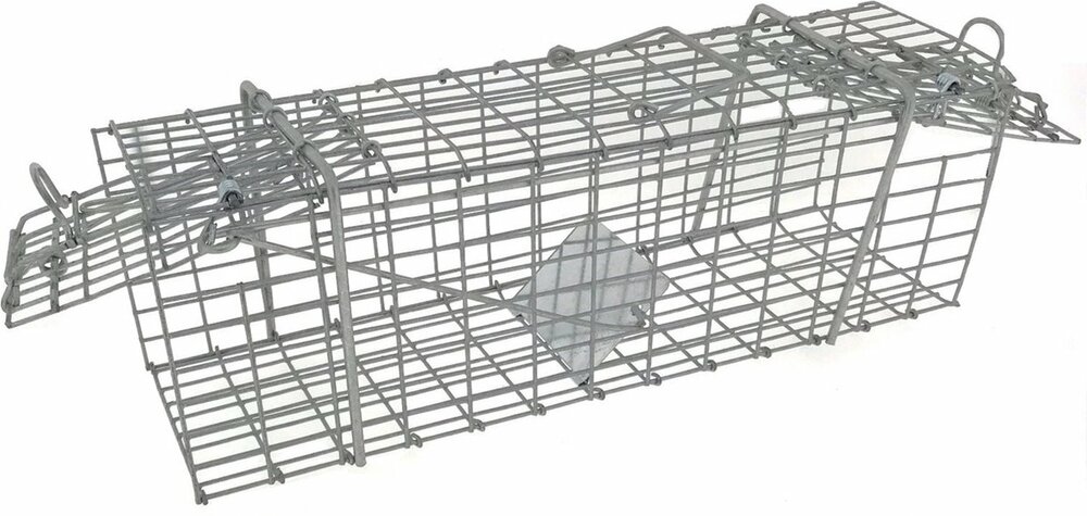 benson opvouwbare dierenval met 2 deuren diervriendelijk 31 x 11 x 11 cm