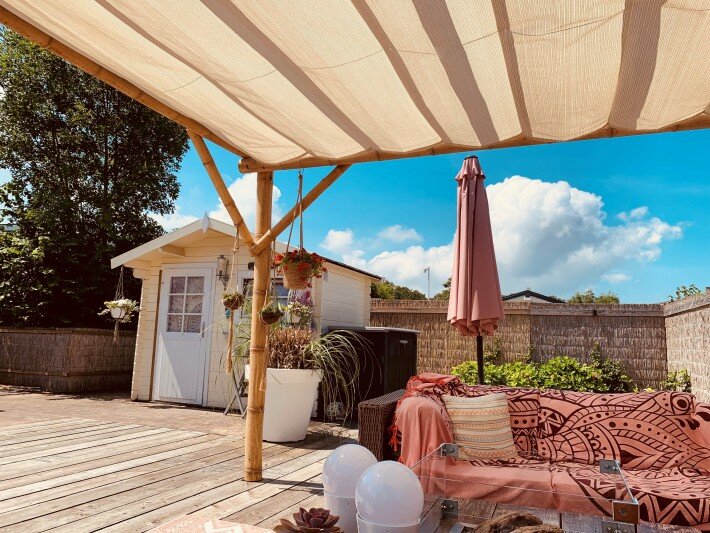 Harmonicadoek 2.9x3m waterdoorlatend Sahara Sand