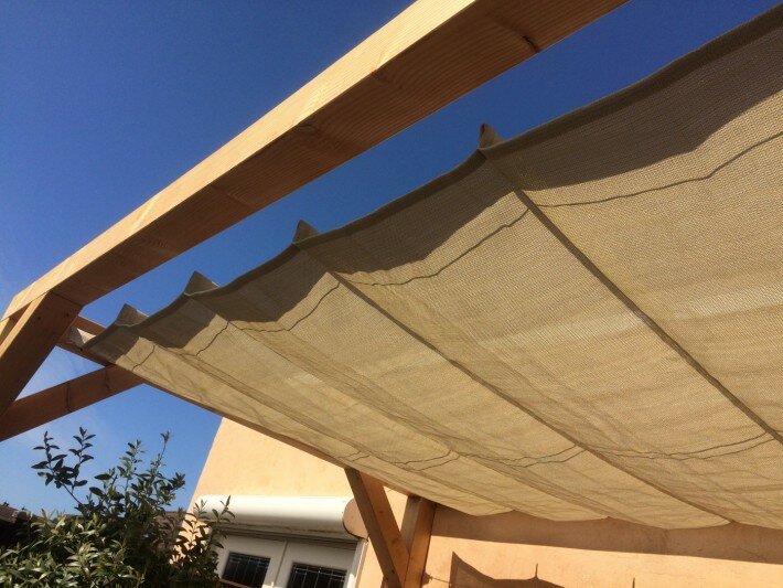 Harmonicadoek 2.9x3m waterdoorlatend Sahara Sand