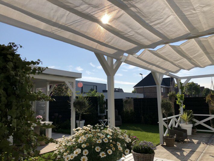 Harmonicadoek 2.9x3m waterdoorlatend Artic White