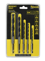 Houtborenset 5-delig bitset | houtboor &Oslash; 4-10mm