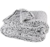 Sherpa deken grijs 120x150cm
