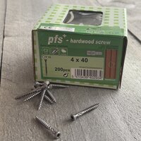 Hardhoutschroeven 4x40mm Tx15 | RVS C2 410 | 100 st.