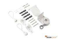 Rolgordijn voor buiten 2,96x2,40m (BxH) Artic White