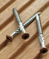 Vlonderschroef | bruin | 5x60mm | RVS AISI 410 | Tx 25 | 200 stuks 