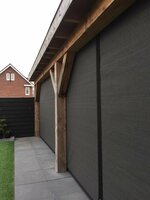 Veranda/winddoek EXCLUSIEF tot 300cm breed x 200cm hoog  