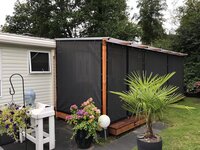 Veranda/winddoek basic tot 300cm breed x 180cm hoog  