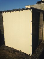 Veranda/winddoek basic tot 200cm breed x 200cm hoog  