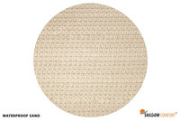 Schaduwdoek waterdicht HDPE rechthoek 4x5 zandkleur