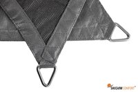 Schaduwdoek waterdicht HDPE driehoek 90˚ 3x3x4.2 grijs