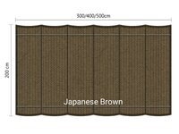 Harmonicadoek 2x5m waterdoorlatend Japanese Brown