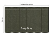 Harmonicadoek 2x4m waterdoorlatend Deep Grey