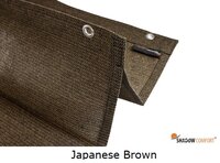 Harmonicadoek 2.9x3m waterdoorlatend Japanese Brown