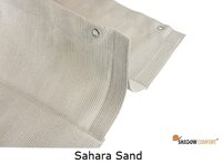 Harmonicadoek 2.9x3m waterdoorlatend Sahara Sand