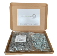 Golfplaatschroef 5x60mm + combidop voor type G/H 76/18 100st grijs