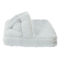 Trillende massagepantoffels grijs