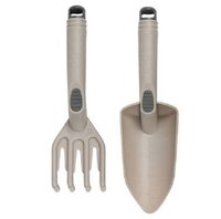 Benson tuingereedschap set &ndash; hark en schep&ndash; beige &ndash; 2-delig