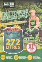 Tuulkit Garden tuinafvalzak 272 liter &ndash; herbruikbaar &ndash; extra sterk - met handvaten, support rings en waterafstotend materiaal