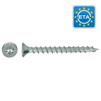 HAPAX universele houtschroef| 4,5x45mm | BlueTop-coating | Tx 20 | 200 stuks 