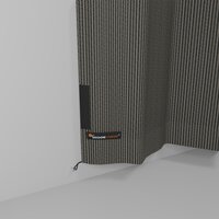 Buitengordijn HDPE met RVS ringen Desert Storm 