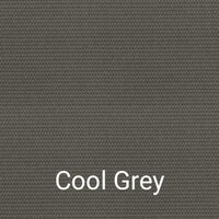 Buitengordijn hdpe met rvs ringen cool grey