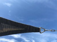 OUTLET schaduwdoek 3x3x3m driehoek waterdoorlatend Cool Grey