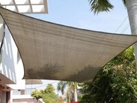 OUTLET Premium schaduwdoek 3x4m rechthoek waterdoorlatend Sahara Sand