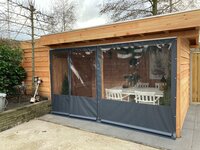 Verandazeil breed 100cm x hoog 200cm