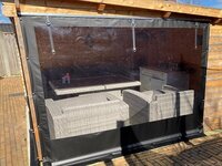 Verandazeil breed 100cm x hoog 220cm