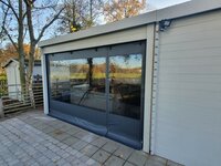 Verandazeil breed 250cm x hoog 180cm