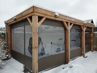 Verandazeil breed 200cm x hoog 180cm