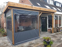 Verandazeil breed 200cm x hoog 180cm