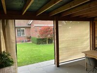 verandadoek schuifrailsysteem B500cm x H240cm 