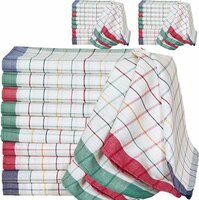 Theedoek geblokt rood