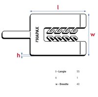 HAPAX uitvulplaatjes | 1mm wit | zak 20 stuks