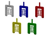 HAPAX uitvulplaatjes | 1/2/3/4/5mm gemengd| zak 50 stuks