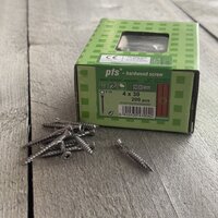 Hardhoutschroeven 4x30mm Tx15 | RVS C2 410 | 200 st.