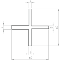 HAPAX afstandhouder voor vlonderplanken  4/5/6/7mm - zakje 3 stuks