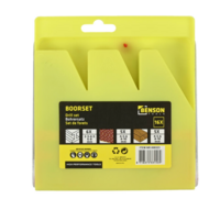 Borenset 16-delig combi | hout-, metaal- en steenboor &Oslash; 2-10mm