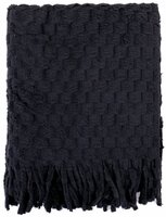 Sjaal Oversized 180&times;60 cm &ndash; Zwart