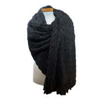 Sjaal Oversized 180&times;60 cm &ndash; Zwart